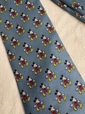 Vintage Mickey & Co Balancine The Tie Works Disney 100% Silk Made In USA Mickey